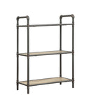 Itzel Antique Bookshelf - Gray / Oak
