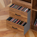 Grain Record Player Stand, Media Console With Speaker Shelf & 2 Drawers by HouseOfZazla