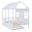 House Bed With Twin Size Trundle, Daybed by HouseOfZazla