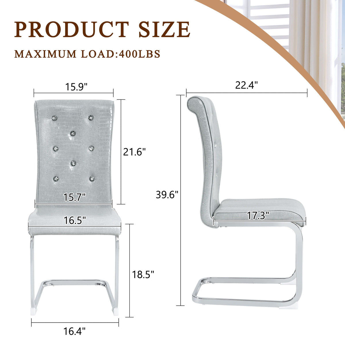 Elegant Design Upholstered Dining Chairs, photo 15 of 24