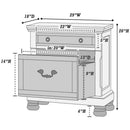 3 Piece Bedroom Set, Bed With 2 Nightstands by HouseOfZazla