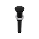 Rectangular Vessel Sink With Faucet & Drain - White / Black