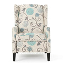 Westeros Wing Back Fabric Upholstered Recliner by HouseOfZazla