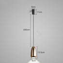 Net Celebrity Small Chandelier Led Creative Bullet Head Bedside Hanging Wire Lamp