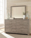 Culverbach - 5 Pc. - Dresser, Mirror, Queen Upholstered Bed, 2 Nightstands - Gray by Unique Piece Furniture