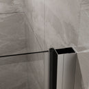 Pivot Shower Door, Tempered Glass, Semi Frameless by HouseOfZazla