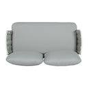 Mariano Steel 4-Pieces Conversation Set, Off White & Grey by HouseOfZazla