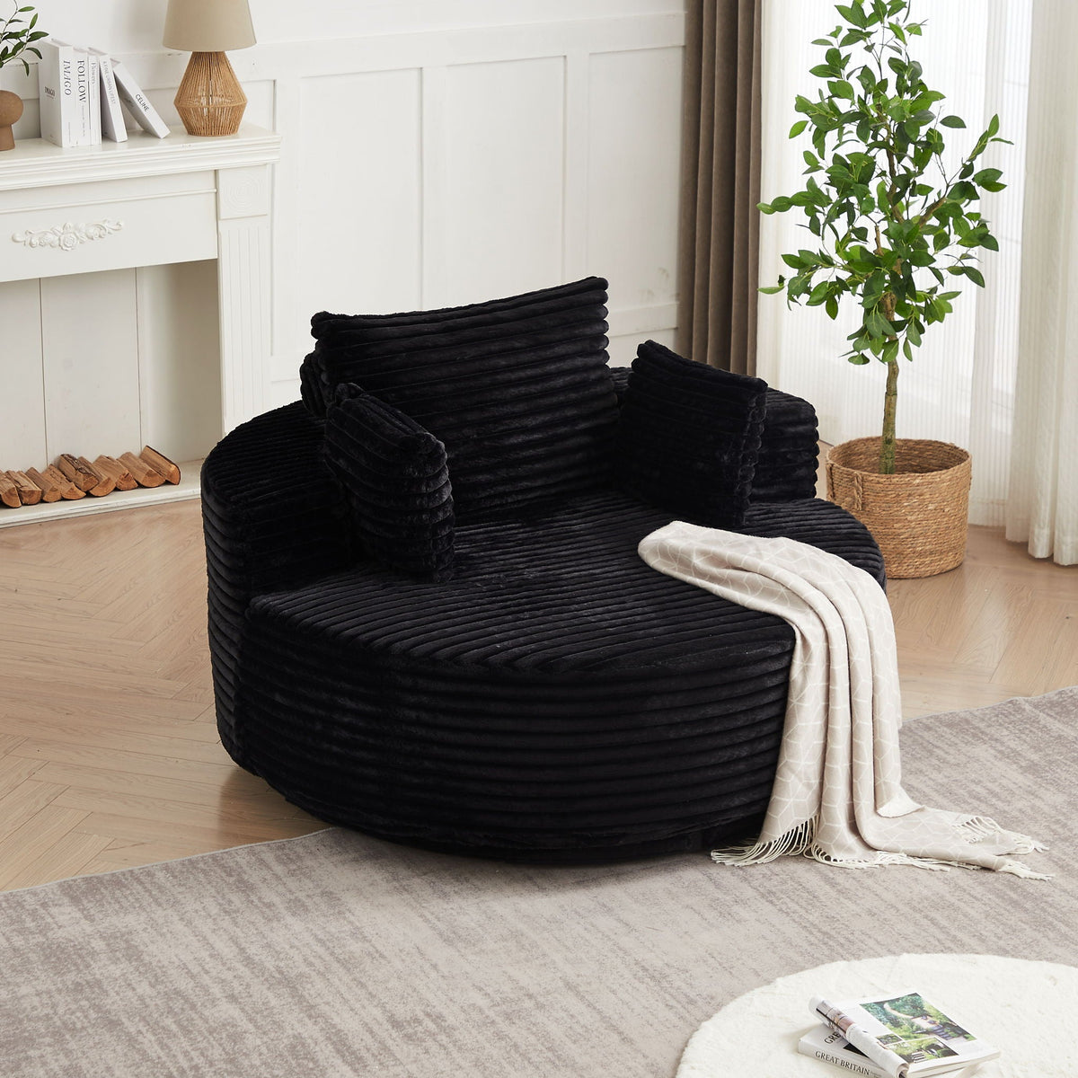 Swivel Chair With 360° Rotation For Living Room, photo 33 of 40