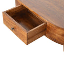 Rounded Wood Table by HouseOfZazla