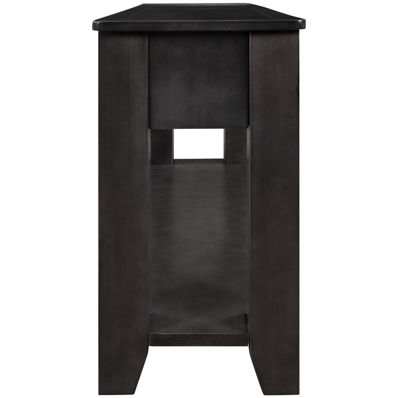 55" Modern Console Table Sofa Table for Living Room with 3 Drawers and 1 Shelf