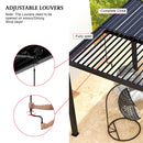 8640E Louver Pergola 10x19ft Aluminum Frame & Steel Louvers
