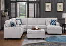 Tina - 8 Piece Upholstered Sectional With Ottoman by HouseOfZazla
