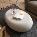 43.31'' Fiberglass Elliptical Coffee Table for Living Room