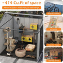 8x8 Ft Resin Outdoor Storage Shed with Floor