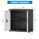 Metal Tool Garage Storage Cabinet with 2 Doors and Lock by HouseOfZazla