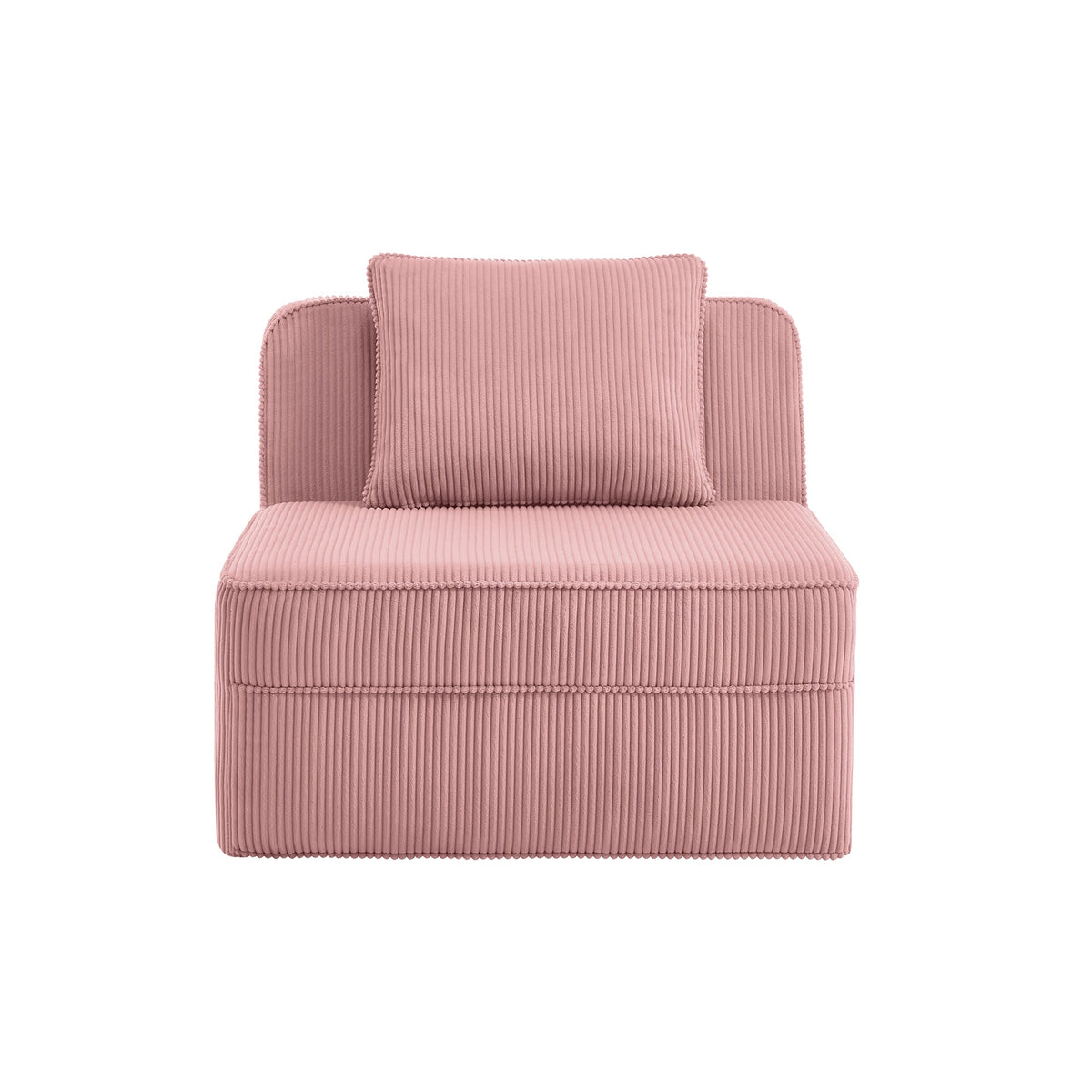 Armless Sofa With Pillow - Pink