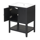 24" Black Bathroom Vanity by HouseOfZazla
