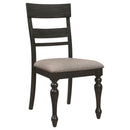 Kavita - Dining Side Chair (Set of 2) - Charcoal by HouseOfZazla
