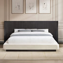 Clayten - Eastern King Bed - Beige Linen & Espresso by Unique Piece Furniture