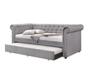 Justice Twin Daybed With Trundle - Smoke Gray by HouseOfZazla