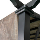 13' X 7.7' Outdoor Pergola Sun Shade Cover Cloth Patio Canopy Hdpe Permeable With Grommets - Brown by HouseOfZazla