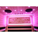 Single Person Sauna Room With LED Lighting, Epoxy Heating Plates, And Compact Design - American White Oak by HouseOfZazla