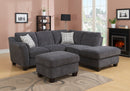 Ottoman - Gray - Wood by HouseOfZazla