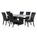 Sheena - 5 Pieces Dining Table Set - Black by HouseOfZazla