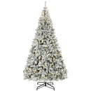 9 Ft Pre-Lit Flocked Fraser Fir Artificial Christmas Tree