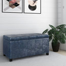 Dover - Upholstered Storage Ottoman Bench by HouseOfZazla