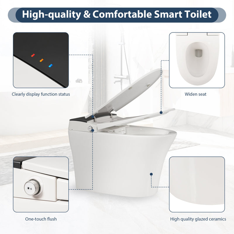 Heated Seat Smart Toilet, One Piece Design, photo 4 of 10