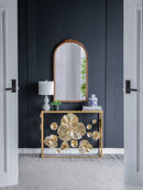 Console Table With Mirrored Glass Top, Modern Entryway Table For Living Room Foyer Entryway - Gold by Unique Piece Furniture