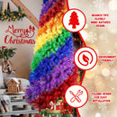 6ft Rainbow Spiral Christmas Tree