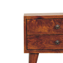 Mini Modern Bedside Table - Chestnut by Unique Piece Furniture