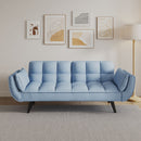 Sofa Soft Two Armrests Throw Pillow Pillow Comfortable Fit Apartment Bedroom Small Space by HouseOfZazla