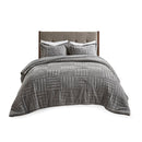 King/Cal King Faux Fur Down Alternative Comforter Mini Set