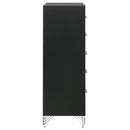 Malcolm - 5 Drawer Bedroom Chest - Black