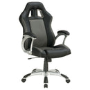 Swivel Office Chair With Casters And Adjustable Height - Black by HouseOfZazla
