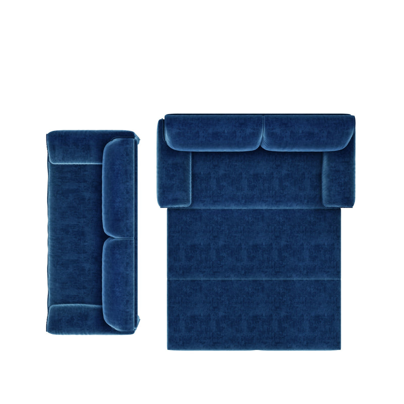 66' Queen Pull Out Sofa Bed, 3-in-1 Convertible Sleeper Sofa with Side Storage,Multi-Functional Velvet Loveseat Bed for Living Room,Bedroom,Apartment,Office