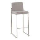 Fuji - Contemporary And Modern Elegance High Back Barstool by HouseOfZazla