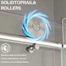 Frameless Sliding Shower Door, 44-48 in W x 75 in H by HouseOfZazla
