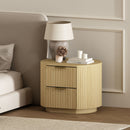 Olivia - Nightstand & 2 Drawers - Oak by HouseOfZazla