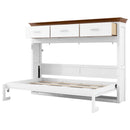 Twin Size Murphy Bed With 3 Drawers - White by HouseOfZazla