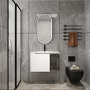 30" Wall-Mounted Bathroom Vanity With Ceramic Sink, Glossy by HouseOfZazla