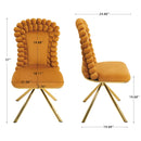 Upholstered Swivel Dining Chairs (Set of 2) by Unique Piece Furniture