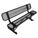 Outdoor Steel Bench With Backrest by HouseOfZazla