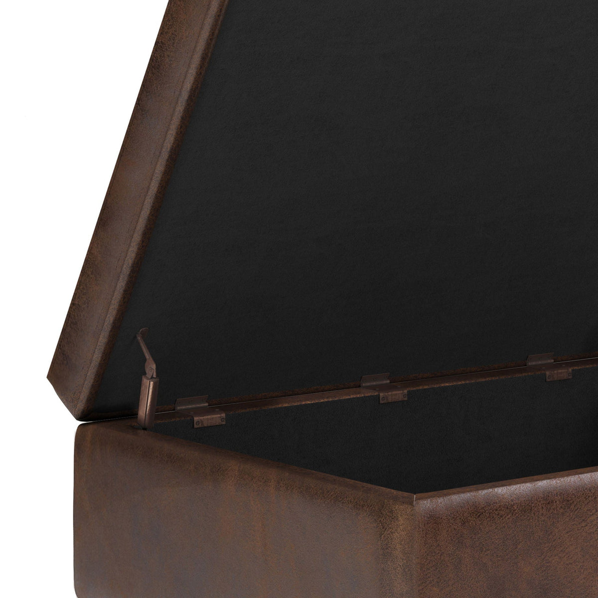 Shay - Large Square Coffee Table Storage Ottoman Mid-Century Style, photo 37 of 40