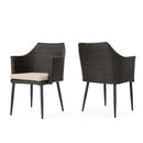 Kenneth Outdoor Dining Chair Set of 2 by HouseOfZazla