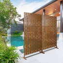 Outdoor & Indoor Metal Privacy Freestanding Decorative Screen by HouseOfZazla