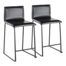 Mara - Upholstered Contemporary Counter Stool (Set of 2) by HouseOfZazla